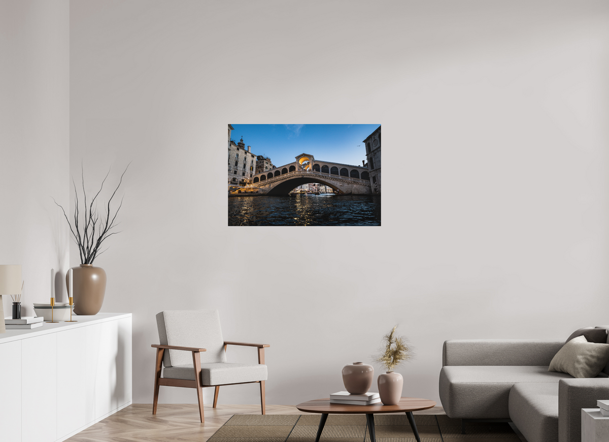 105 x 70 cm, Photo Rag 308 · 105 × 70 cm · Unframed Rialto at Blue Hour