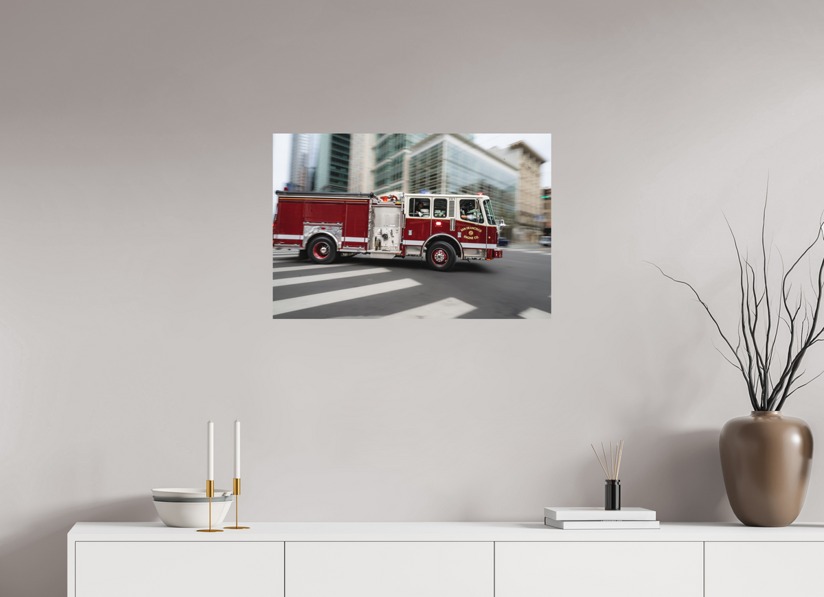 75 x 50 cm, Fine Art Print · Hahnemühle Photo Rag 308 · Unframed Rush Hour Red