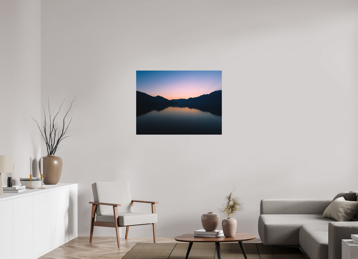100 x 75 cm, Photo Rag 308 · 105 × 70 cm · Unframed Blue Hour Silence