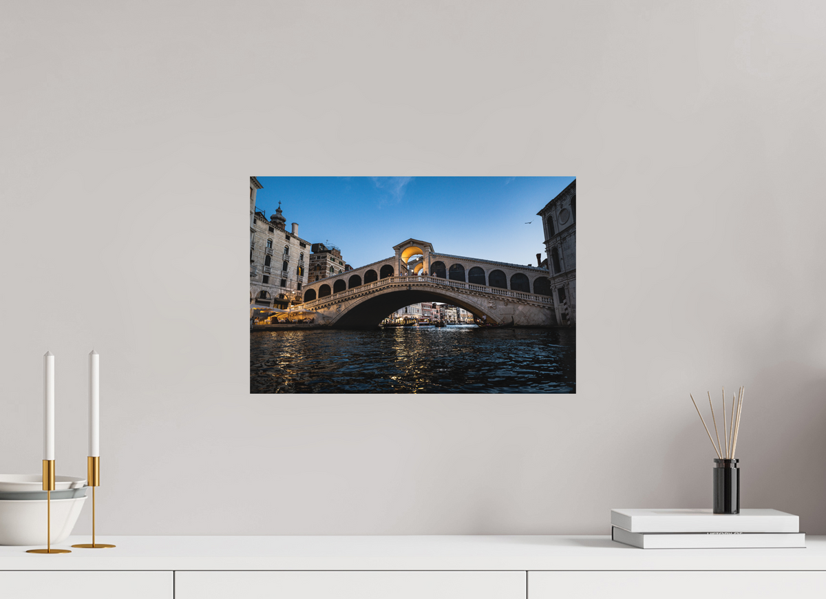 45 x 30 cm, Photo Rag 308 · 105 × 70 cm · Unframed Rialto at Blue Hour