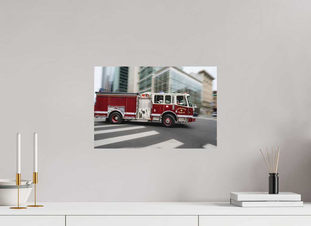 45 x 30 cm, Fine Art Print · Hahnemühle Photo Rag 308 · Unframed Rush Hour Red