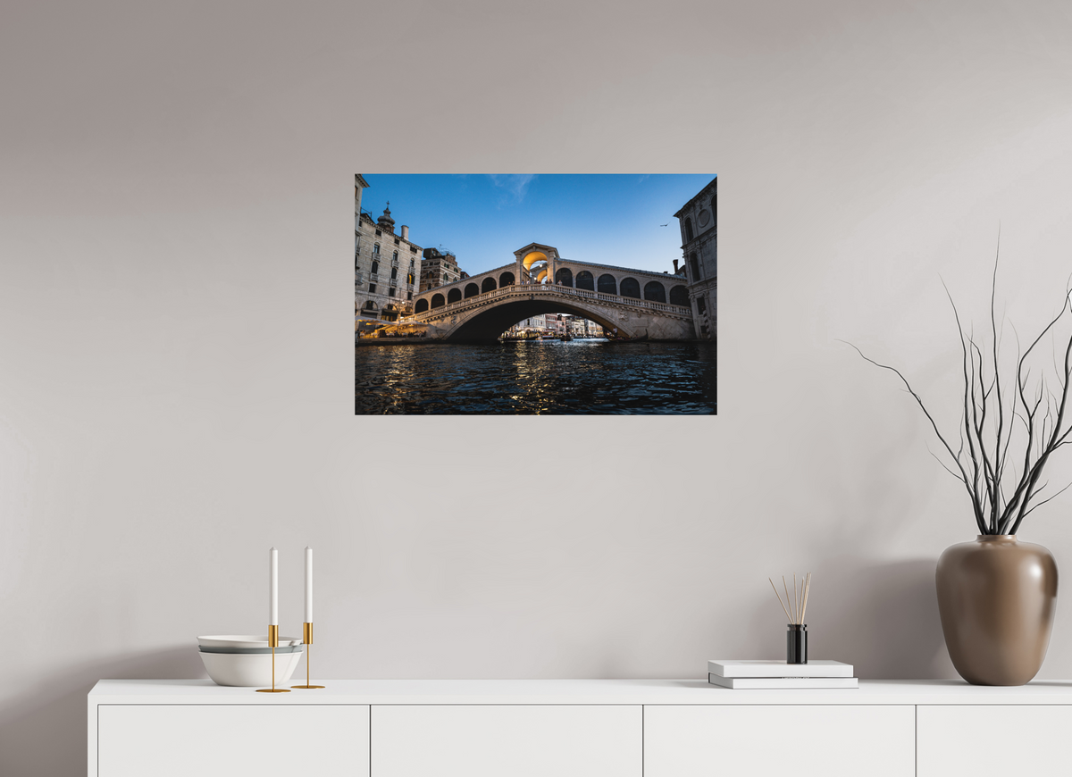 75 x 50 cm, Photo Rag 308 · 105 × 70 cm · Unframed Rialto at Blue Hour