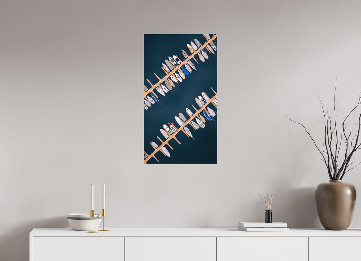 45 x 80 cm, Fine Art Print · Hahnemühle Photo Rag 308 · Unframed Harbour Geometry